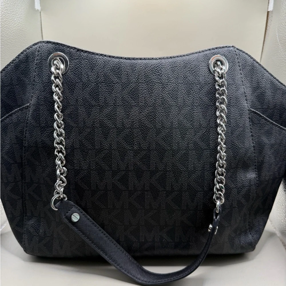 Michael Kors Jet Set Large Signature Logo Shoulder Bag - Picture 5 of 9